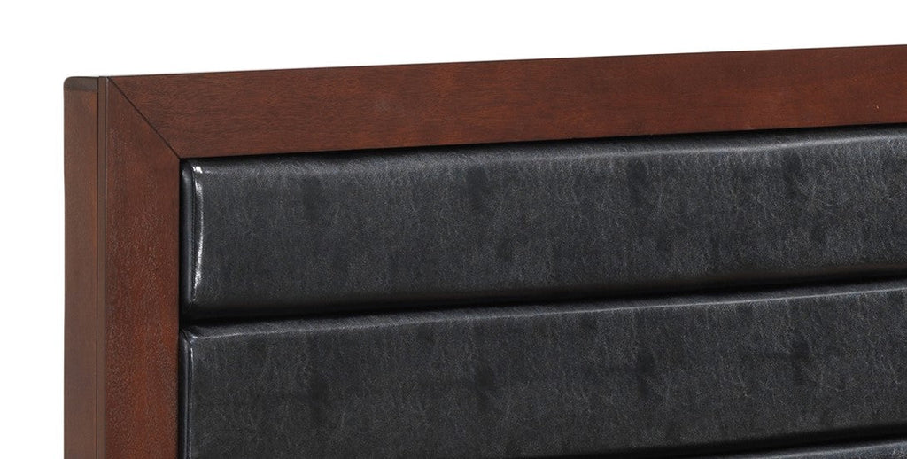 Elegant Cherry Full Storage Bed for Cozy Spaces