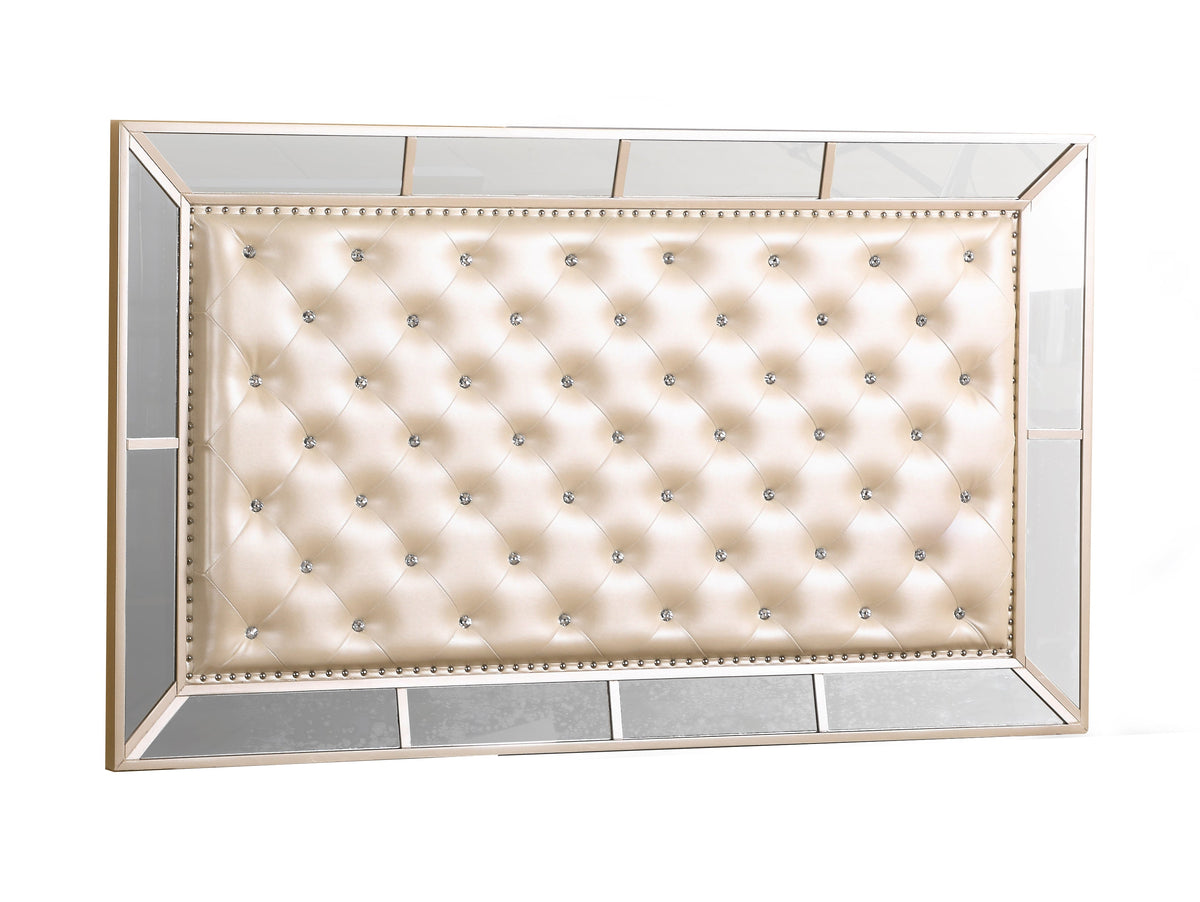Elegant Pearl Queen Bed With Minimalist Design