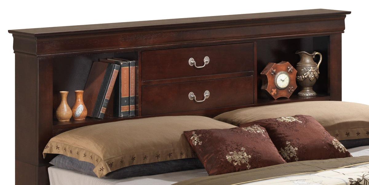 Louis Phillipe G3125B-FSB Full Storage Bed - Cappuccino