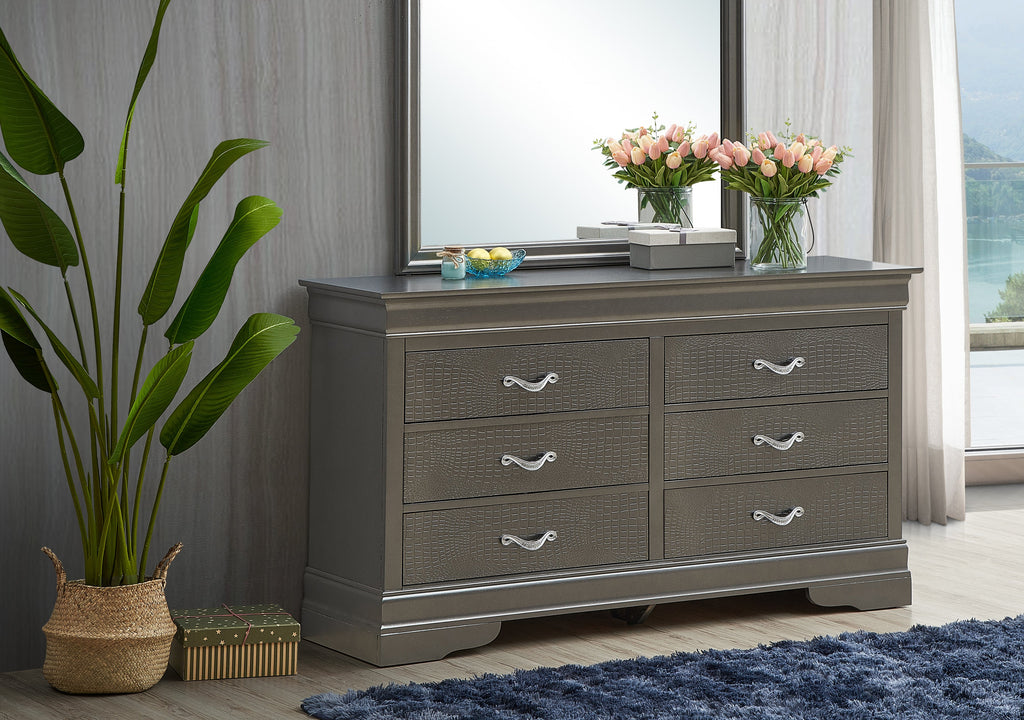 Sophisticated Metallic Dresser