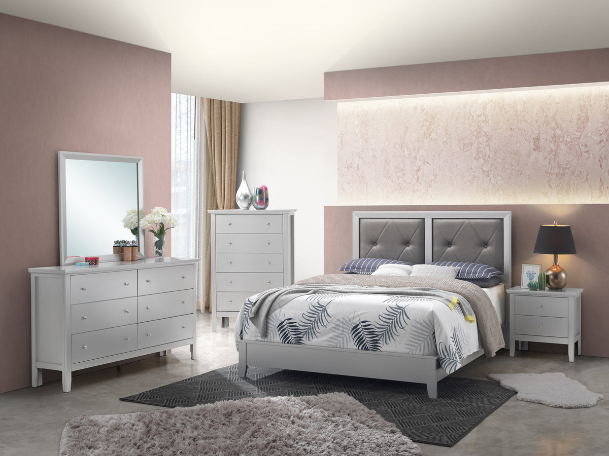 Elegant Transitional Full Bed In