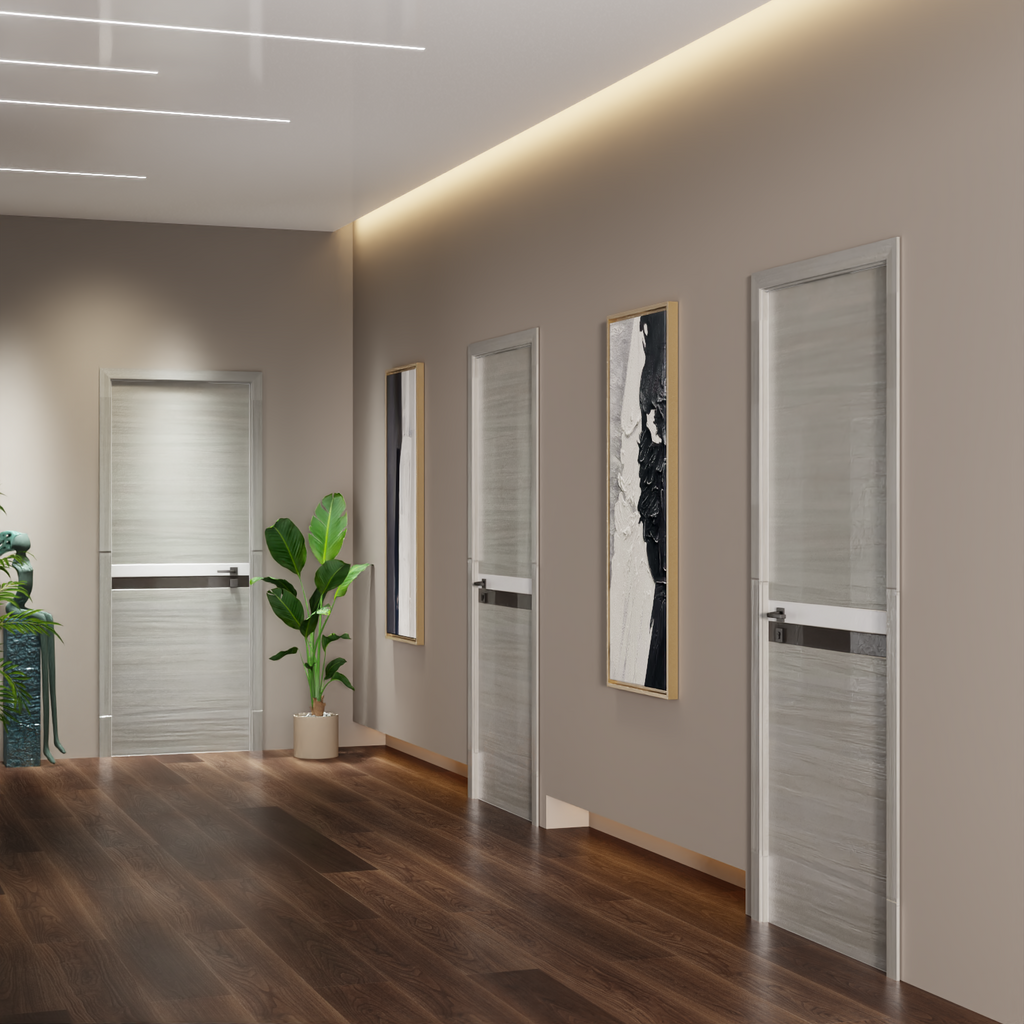 CRAZY ELF Melamine Integrated Door Slab 28" x 80"