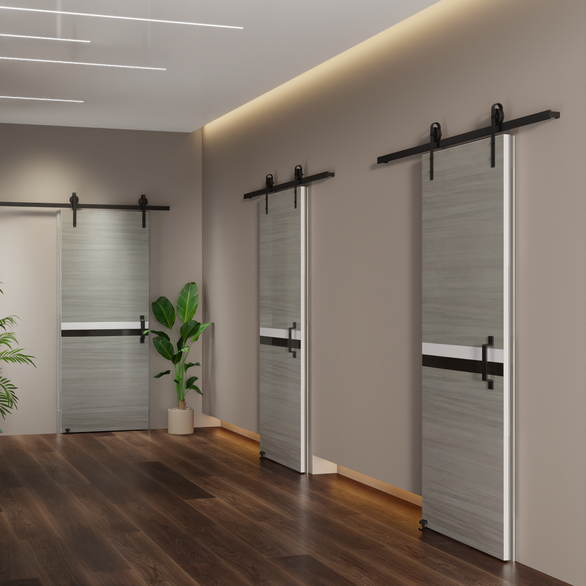 CRAZY ELF Melamine Integrated Door Slab 28" x 80"