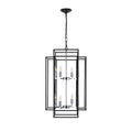 Black Geometric Foyer Chandelier