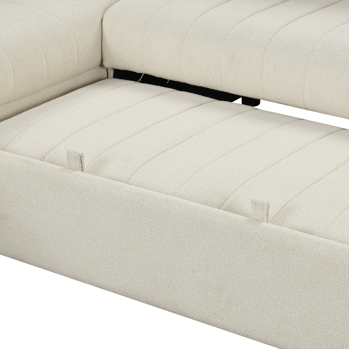 82.6" L-Shaped Sectional Pull Out Sofa Bed