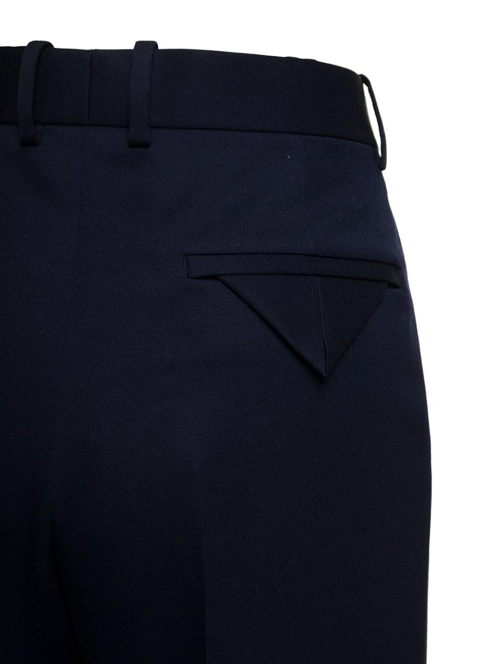 Bottega Veneta Women Blue Tailored Pants In Wool Woman