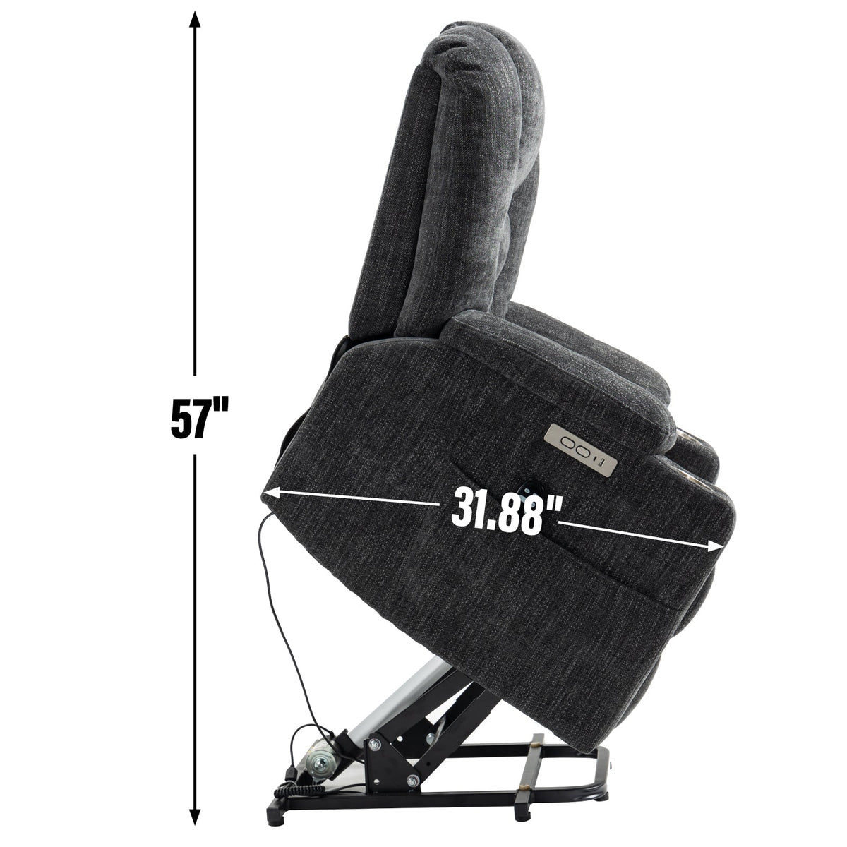 Large Power Lift Recliner Chair with Massage and Heat