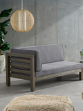Oana Corner Bench - Dark Acacia Wood
