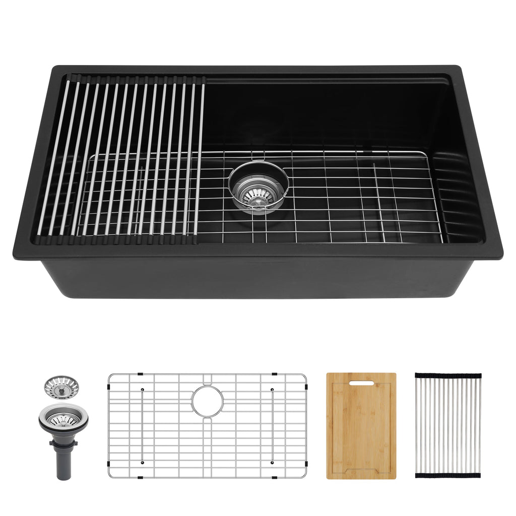 Quartz Kitchen Sink - 33"x19"x9.65"