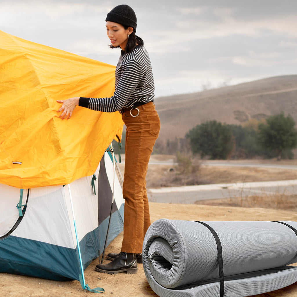 Memory Foam Camping Mattress - 75"x30"x4"