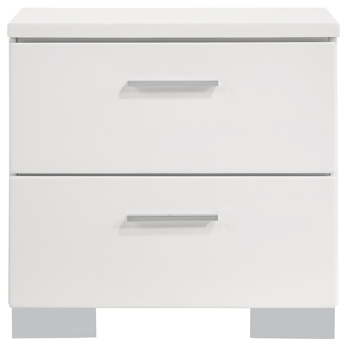 Felicity 4-piece Queen Bedroom Set White High Gloss