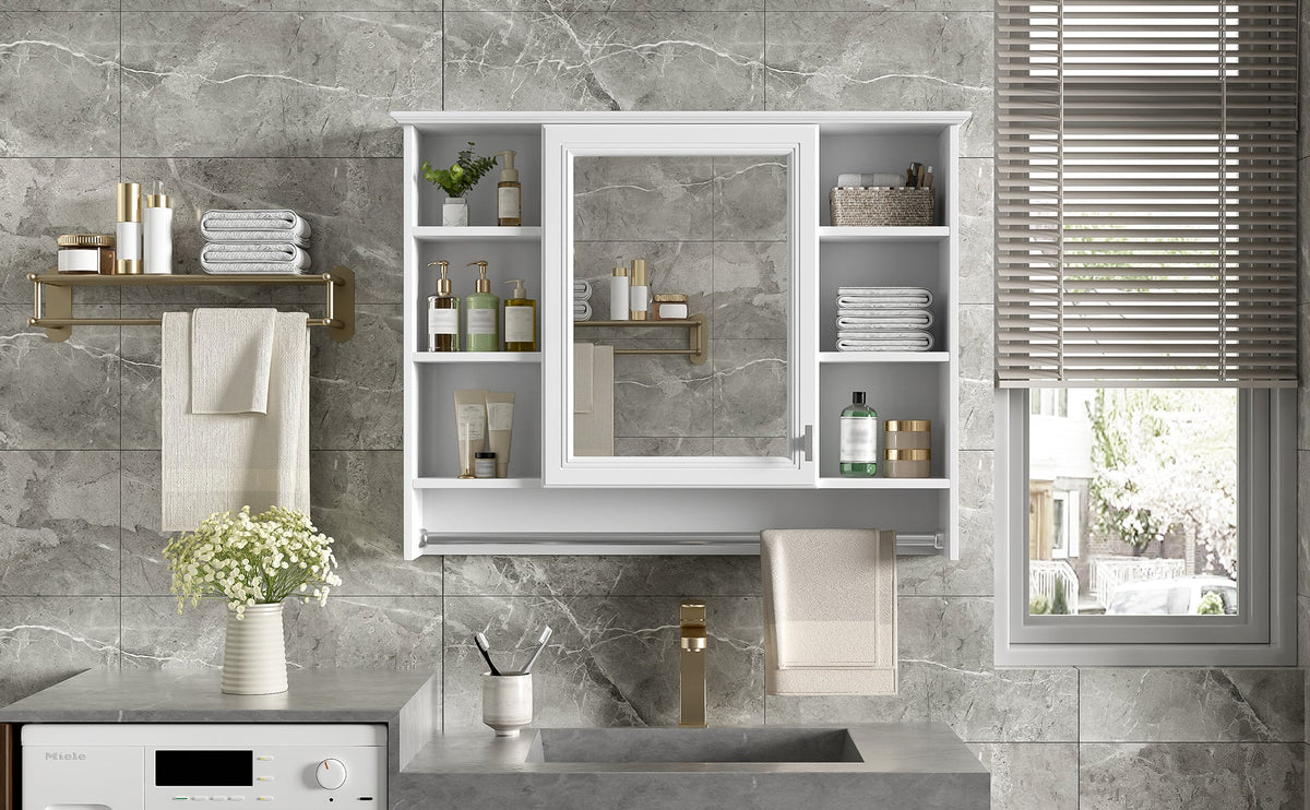3-in-1 Bathroom Mirror Cabinet