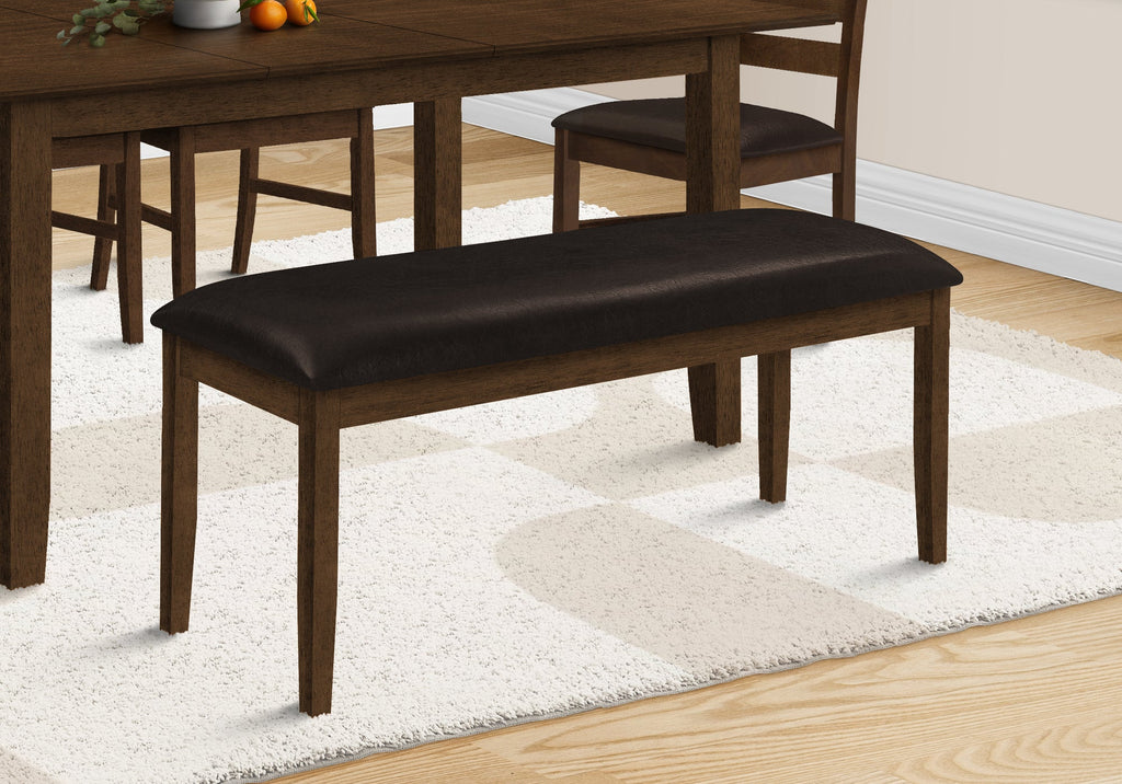 48" Rectangular Upholstered Wood Bench