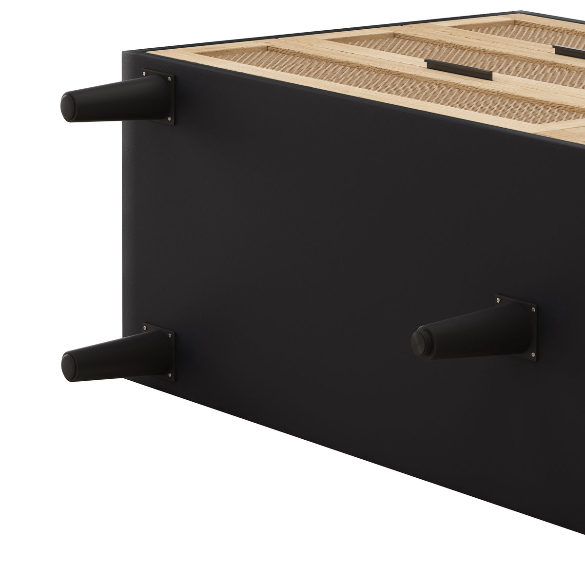 59 Inch 6-Drawer Rattan Storage Cabinet