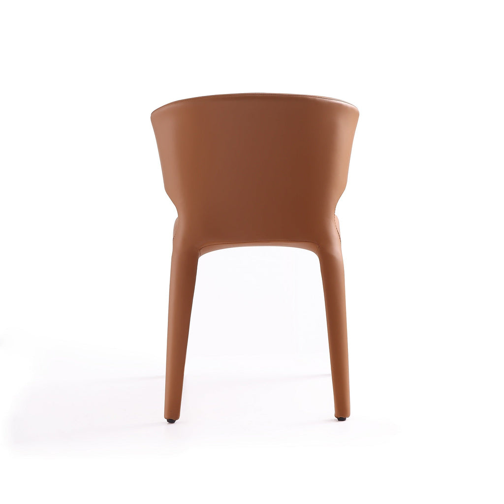 Conrad Upholstered Dining Chair in Saddle