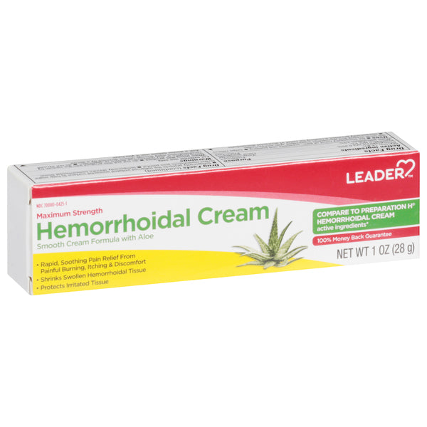 Leader(Tm) Maximum Strength  Hemorrhoidal Cream 1 Oz(Compare To Preparation H)