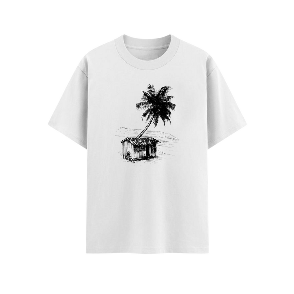 Banana Republic Retro Logo T-Shirt - Classic Casual Apparel (White ver)