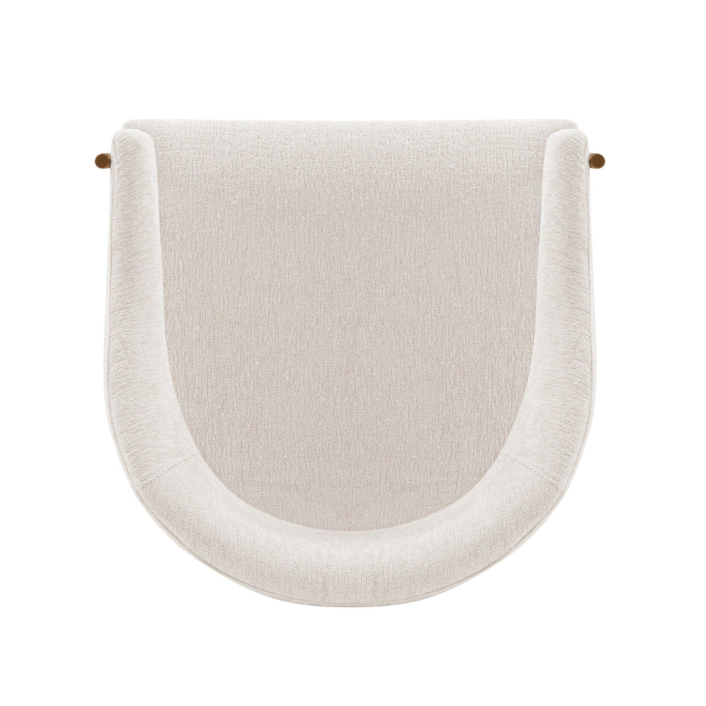 Lia Metal Chenille Armchair