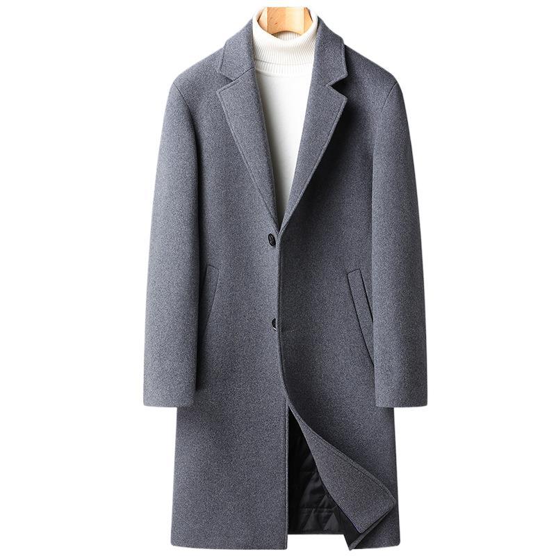 Woolen Coat Men's Business Korean Version