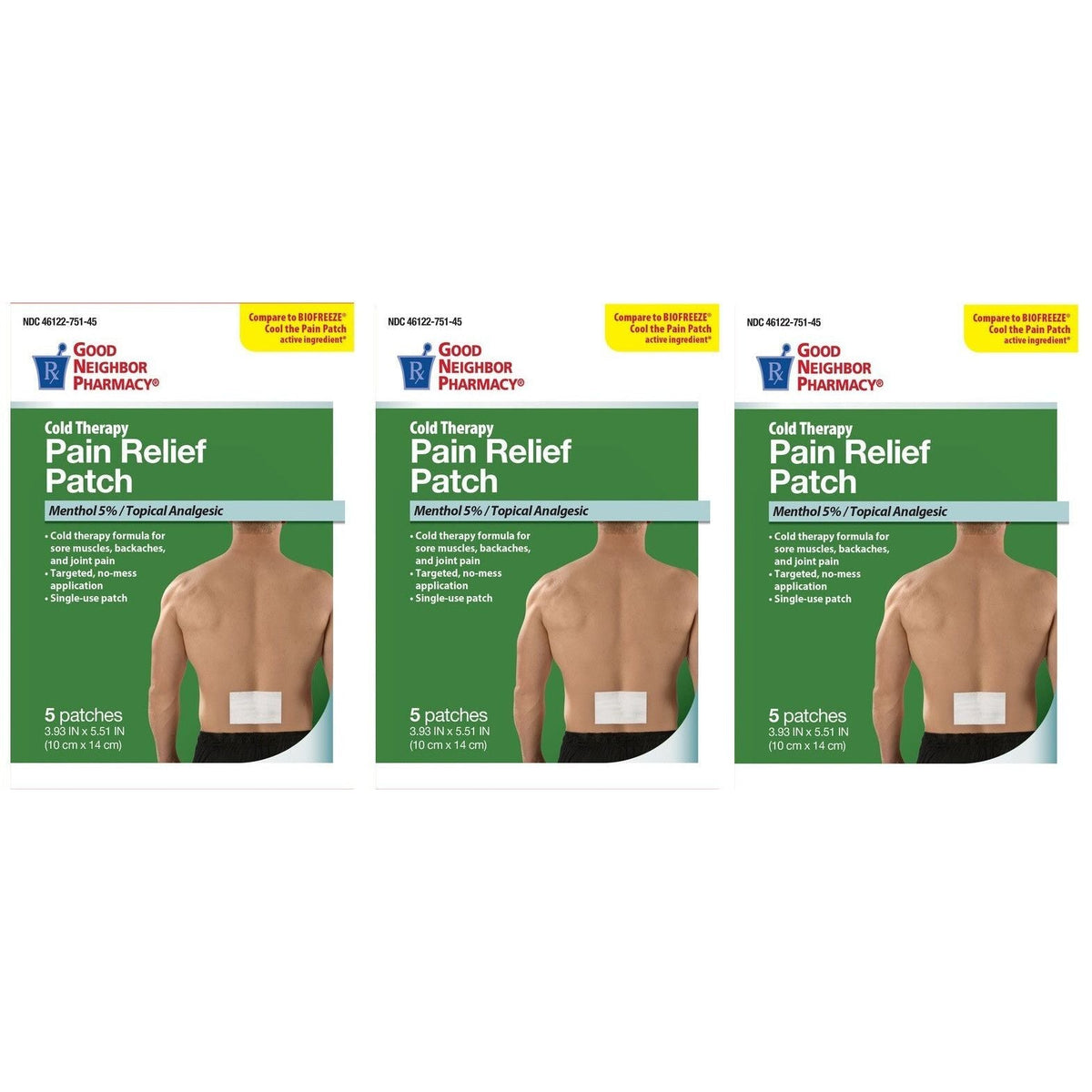 GNP Good Neighbor Pharmacy Pain Relief Patch Cold 5ct