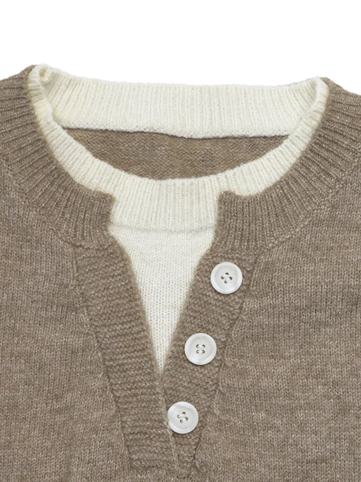 Dropped Shoulder Long Sleeve Sweater