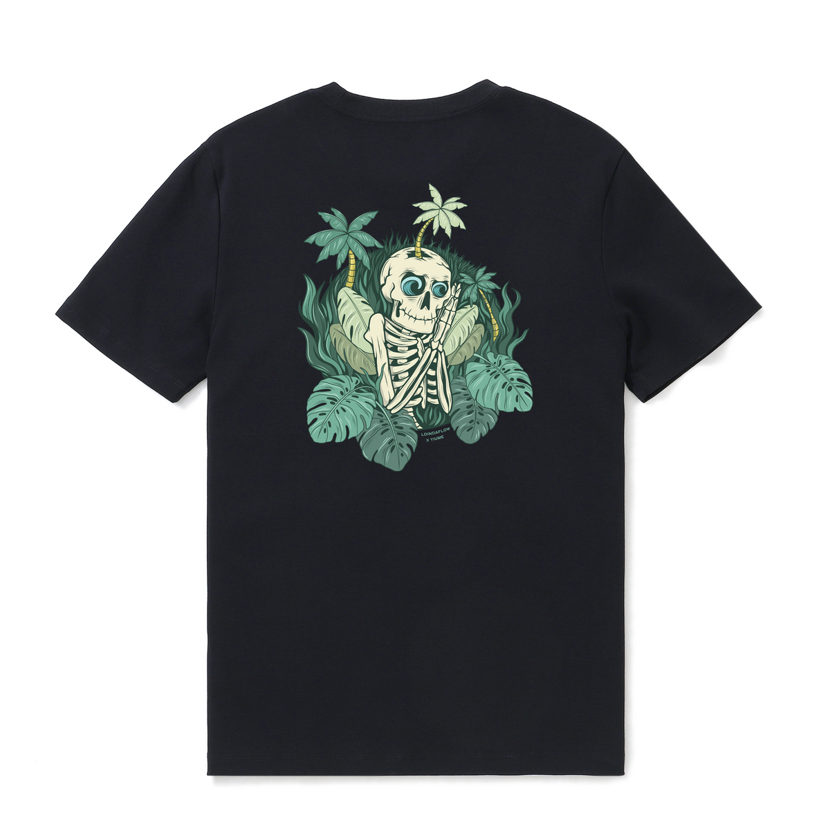 Hawaiian Tee For Men Mind Surfing By Loindaflow Tee Crew Neck 100% Cotton - BLACK By Laihha Organna