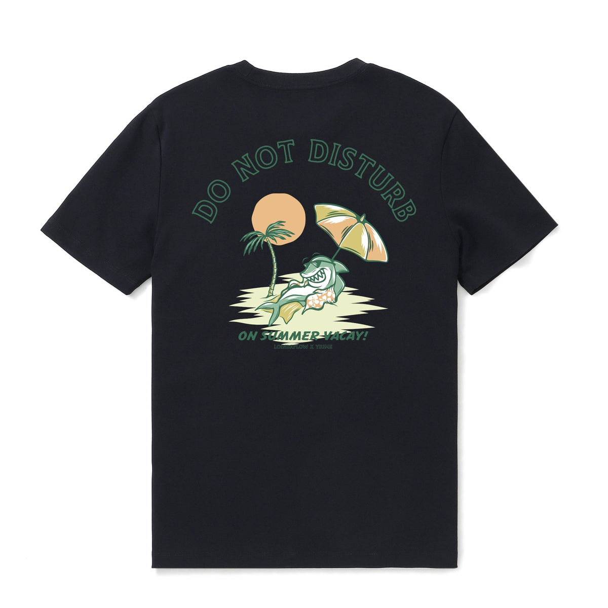 Hawaiian Tee For Men Do not Disturb By Loindaflow Tee Crew Neck 100% Cotton - BLACK By Laihha Organna