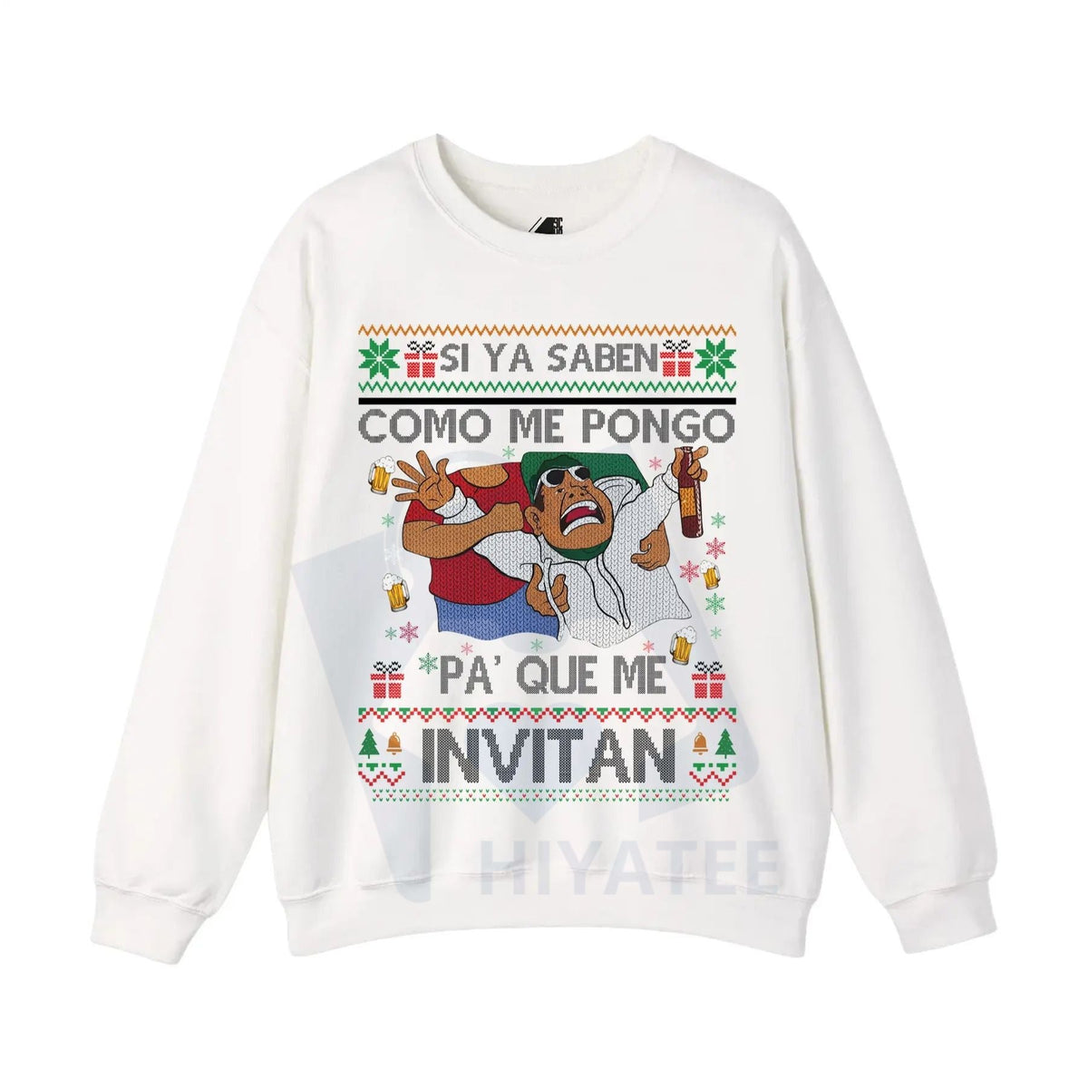 Si Ya Saben Cómo Me Pongo Pa’ Qué Me Invitan Ugly Christmas Sweater: Funny Mexican Beer Party Drinking Shirt