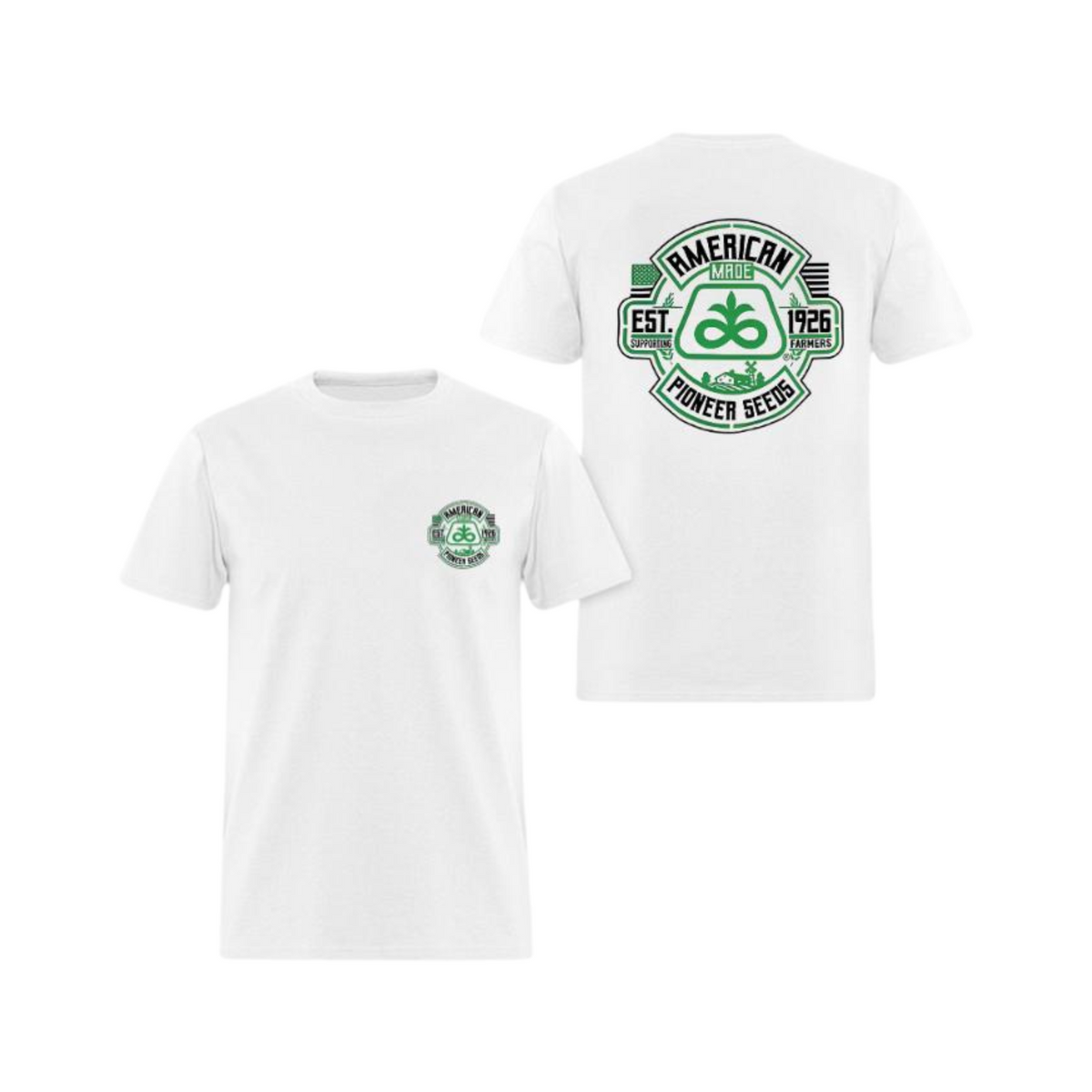 Pioneer Seeds "American Made" T-Shirt – 2 Sides, Est. 1926 Graphic Tee