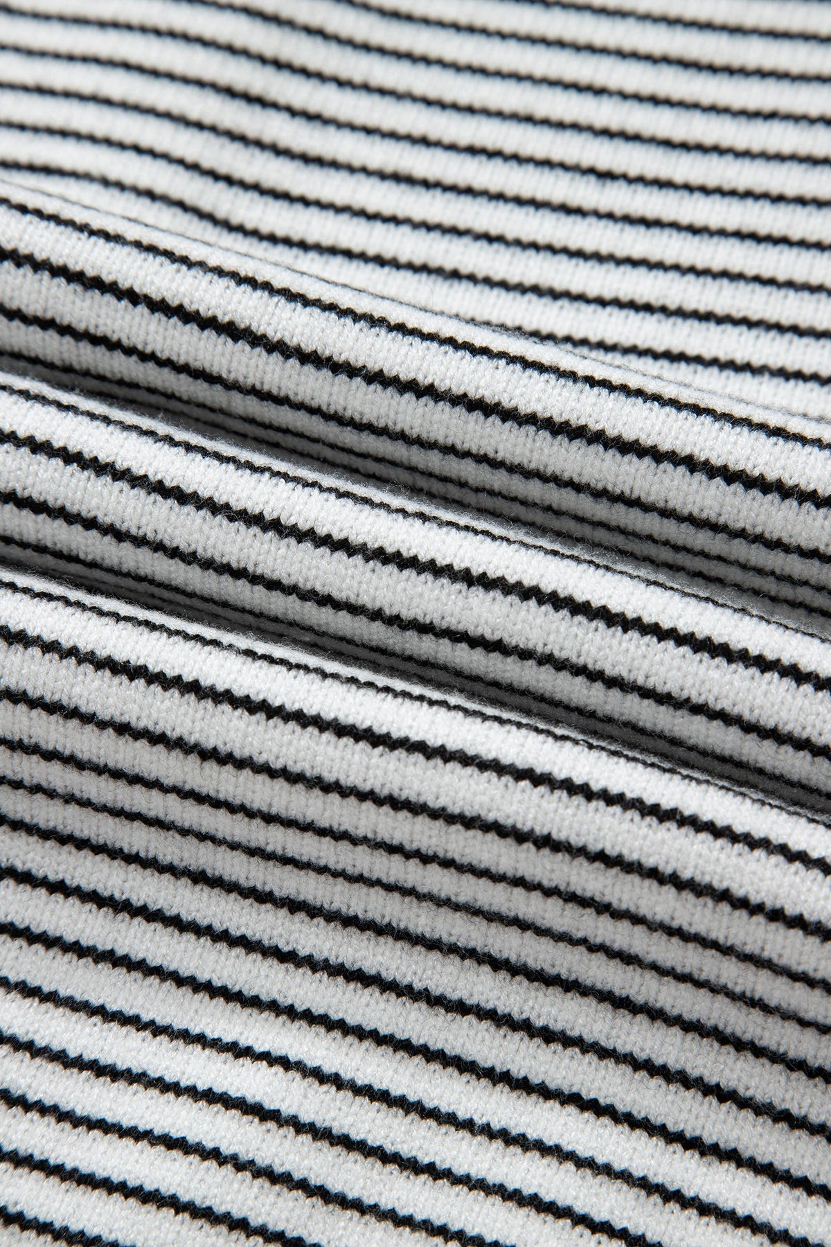 Stripe Contrast Trim Cap Sleeve Button-Up Cardigan