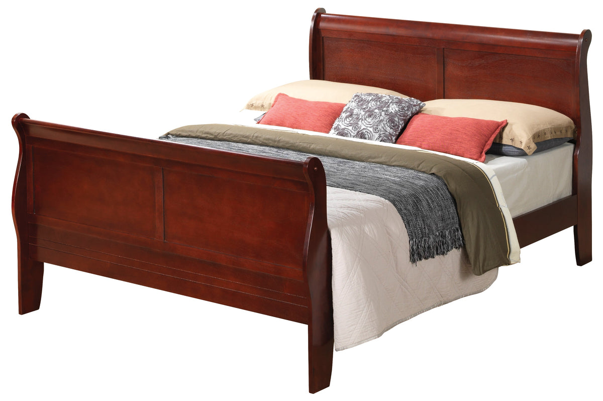 Charming Cherry Traditional Full Bed For Comfort