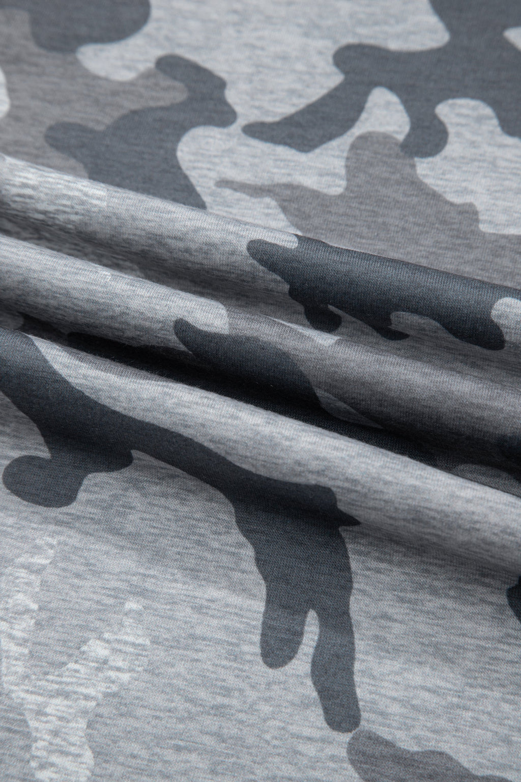 Camo Short Sleeve Round Neck T-Shirt