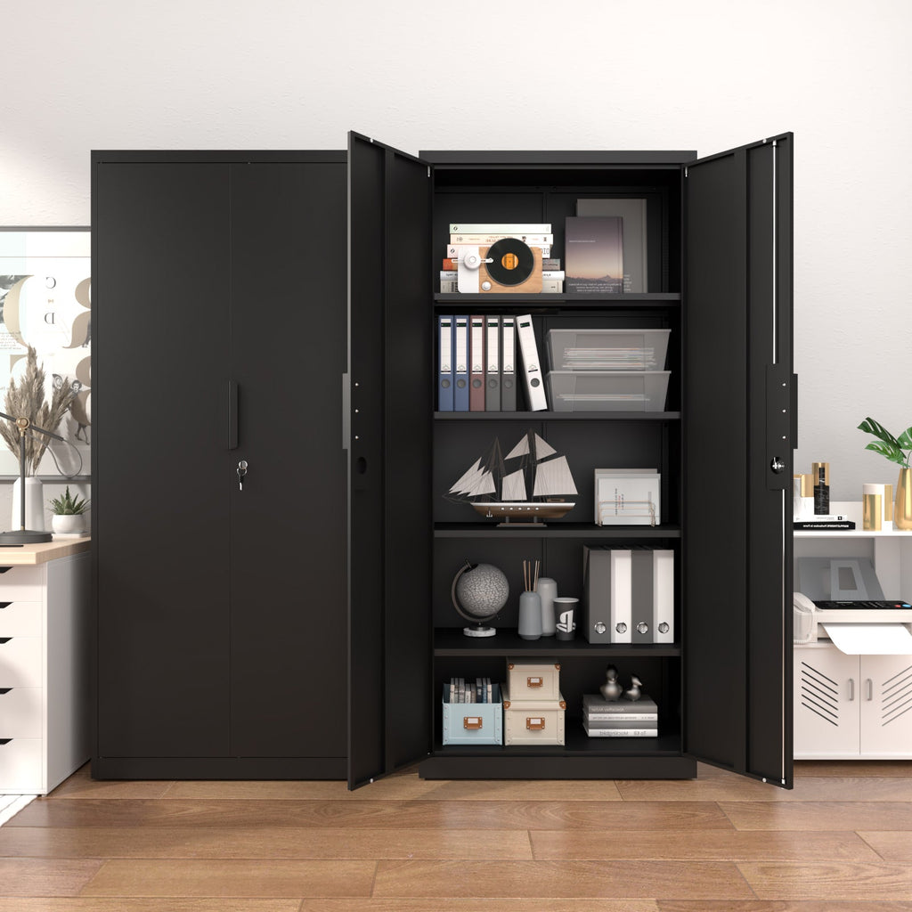 72-Inch 2-Door File Cabinet with Lock