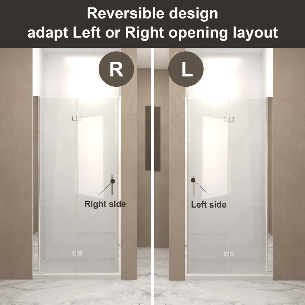 37-36" x 72" Bifold Shower Door