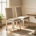 TREXM Set of 2 Dining Chairs with Upholstered Fabric