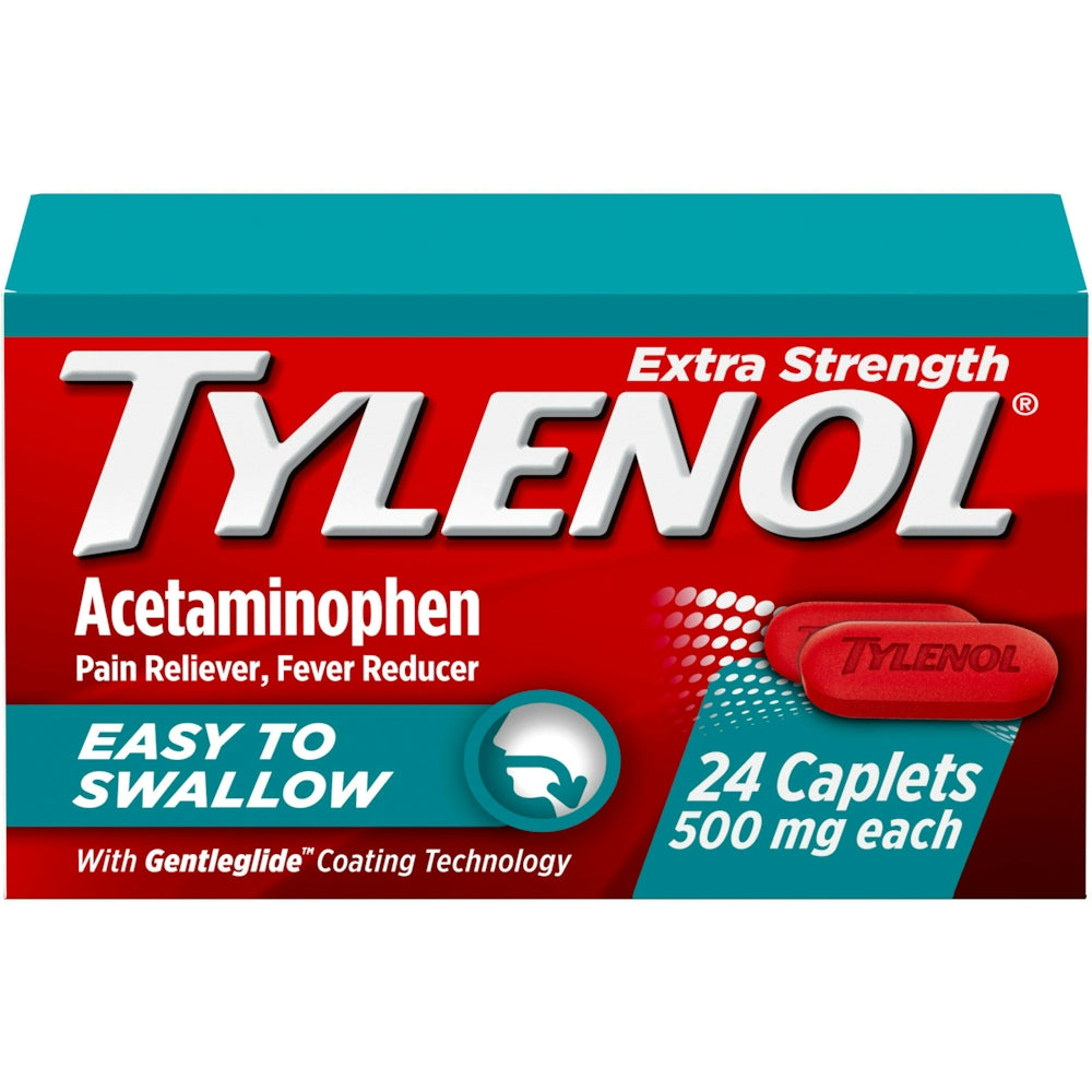 TYLENOL® Extra Strength 500 mg Easy to Swallow Gelcap CPLT, 24 EA