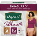 Depend Silhouette Incontinence & Postpartum Underwear For Women - Maximum Absorbency - Pink