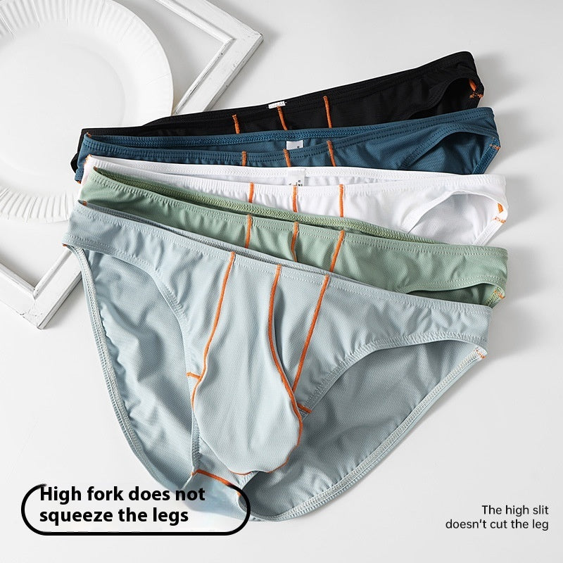 Thin Ice Silk Solid Color Men's Underwear