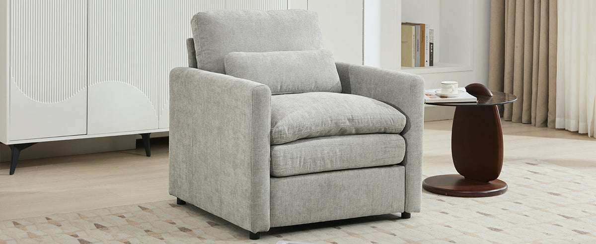 Cozy Upholstered Armchair – Oversized Comfy Cloud Sofa