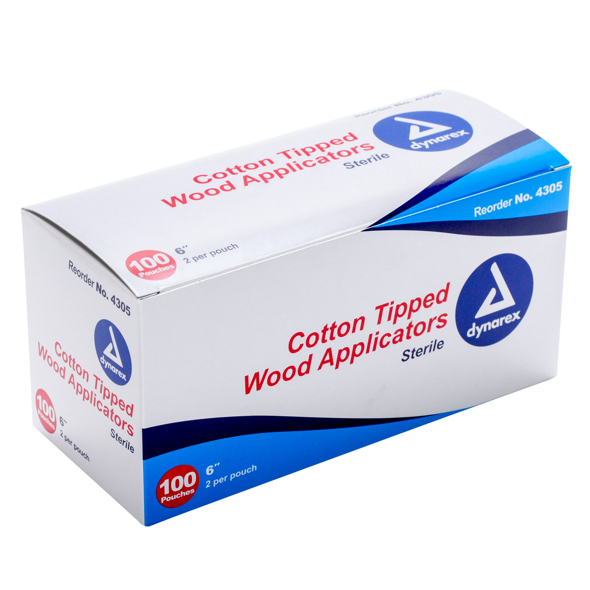Cotton Tipped Applicator Sterile Swab, 200-Pack