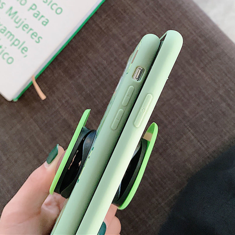 Suitable for A51 A71 flat avocado phone case A50 A70 creative cartoon smile tpu Samsung S20 protection