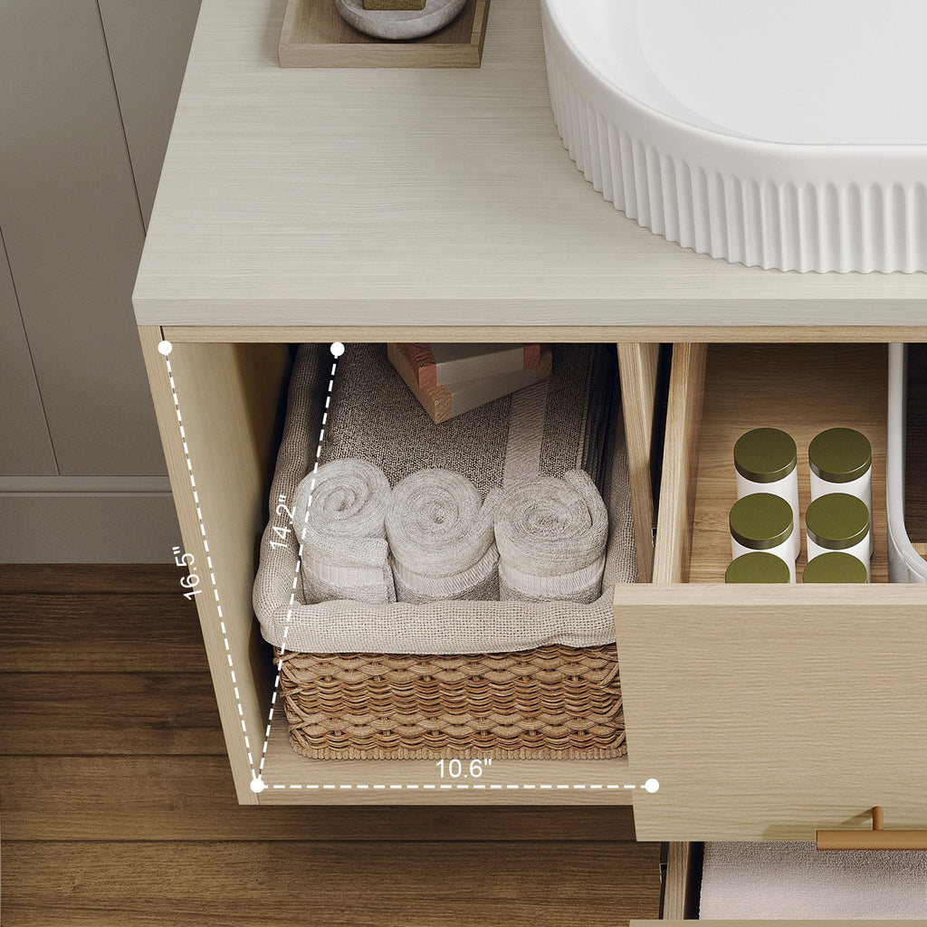Modern 39.3 Wall-Mounted Bathroom Vanity