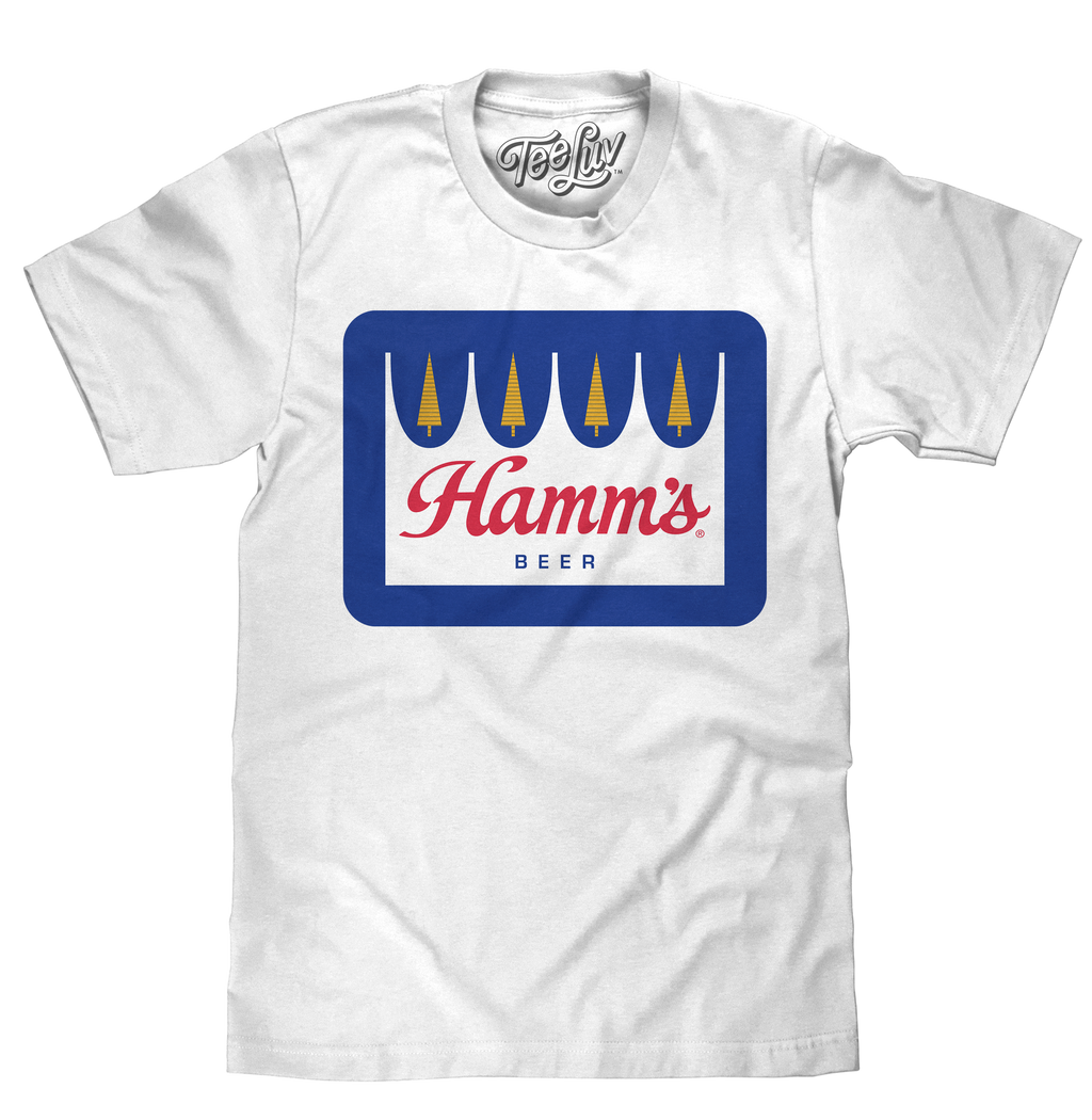 Hamm's Crown Color Logo T-Shirt - White