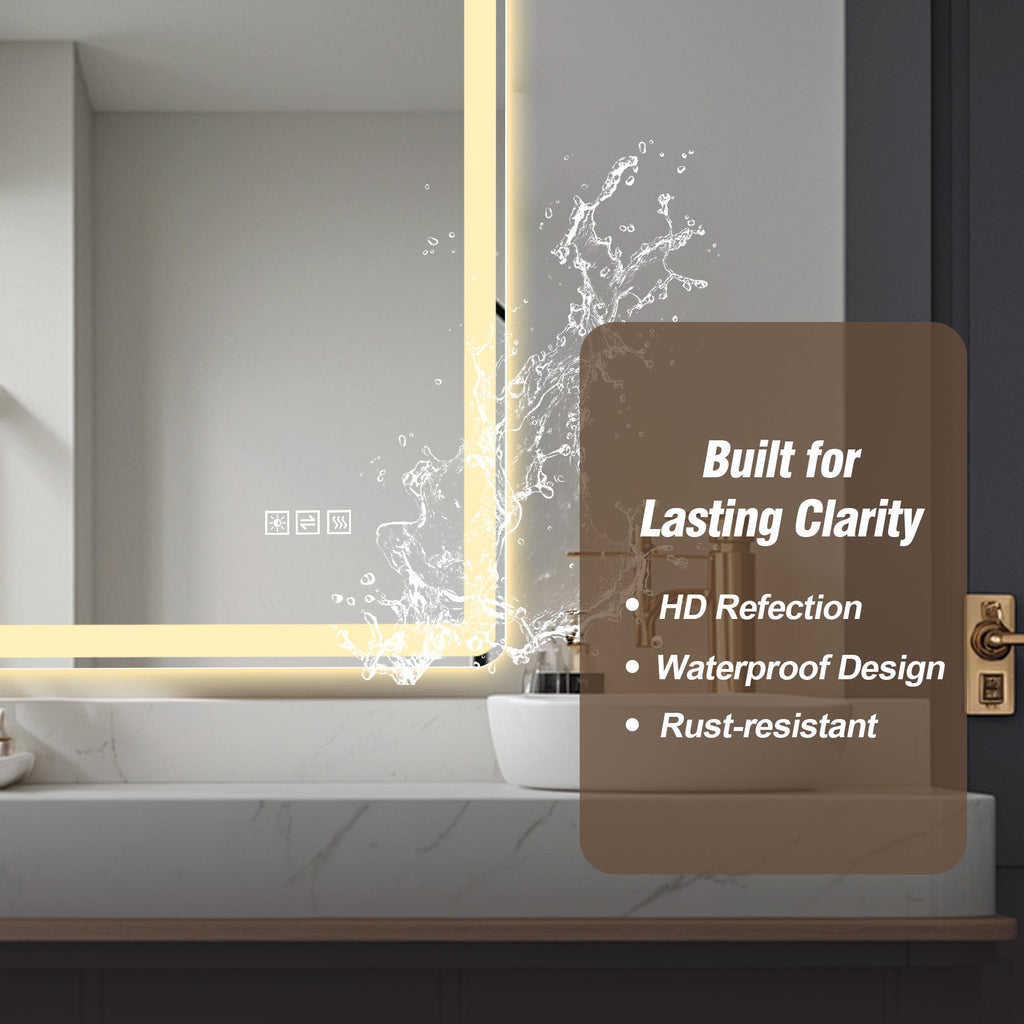 36" x 36" LED Bathroom Mirror