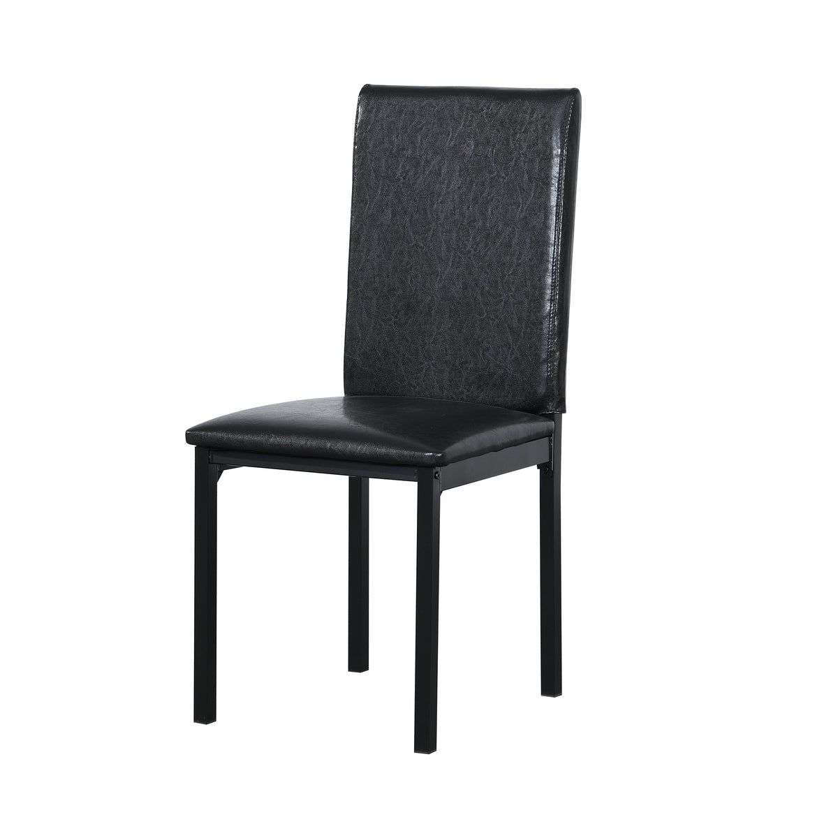 Furniture 5 Piece Metal Dinette Set with Faux Marble Top