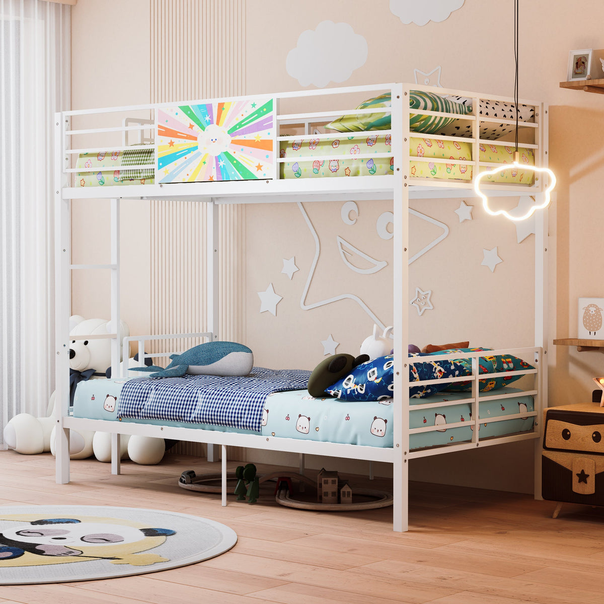 Twin Over Twin Metal Bunk Bed
