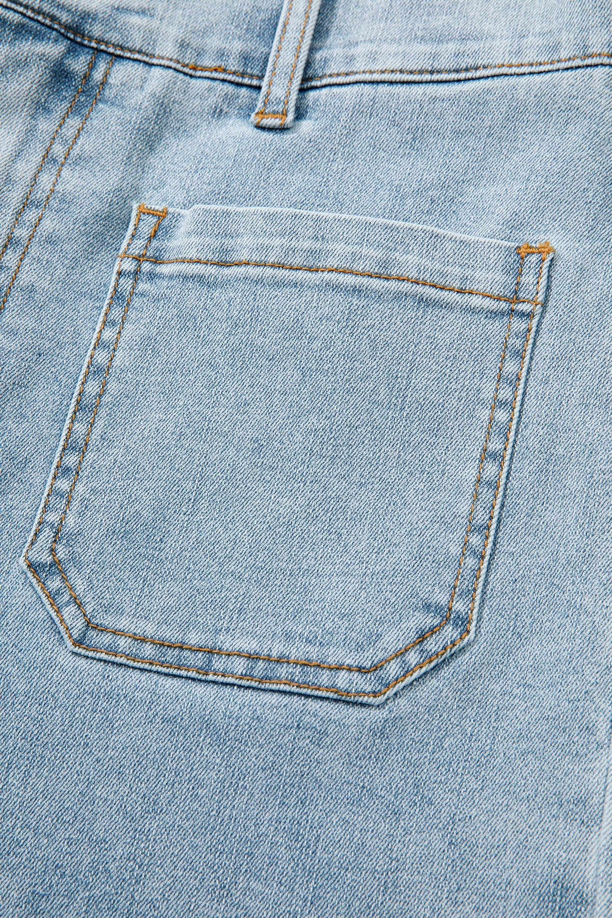 Beau Blue Solid Full-Length Regular Pocket Detail Wholesale Denim Jeans