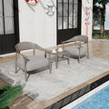 Summer Modern 2-Piece Accent Chair Set with Coffee Table