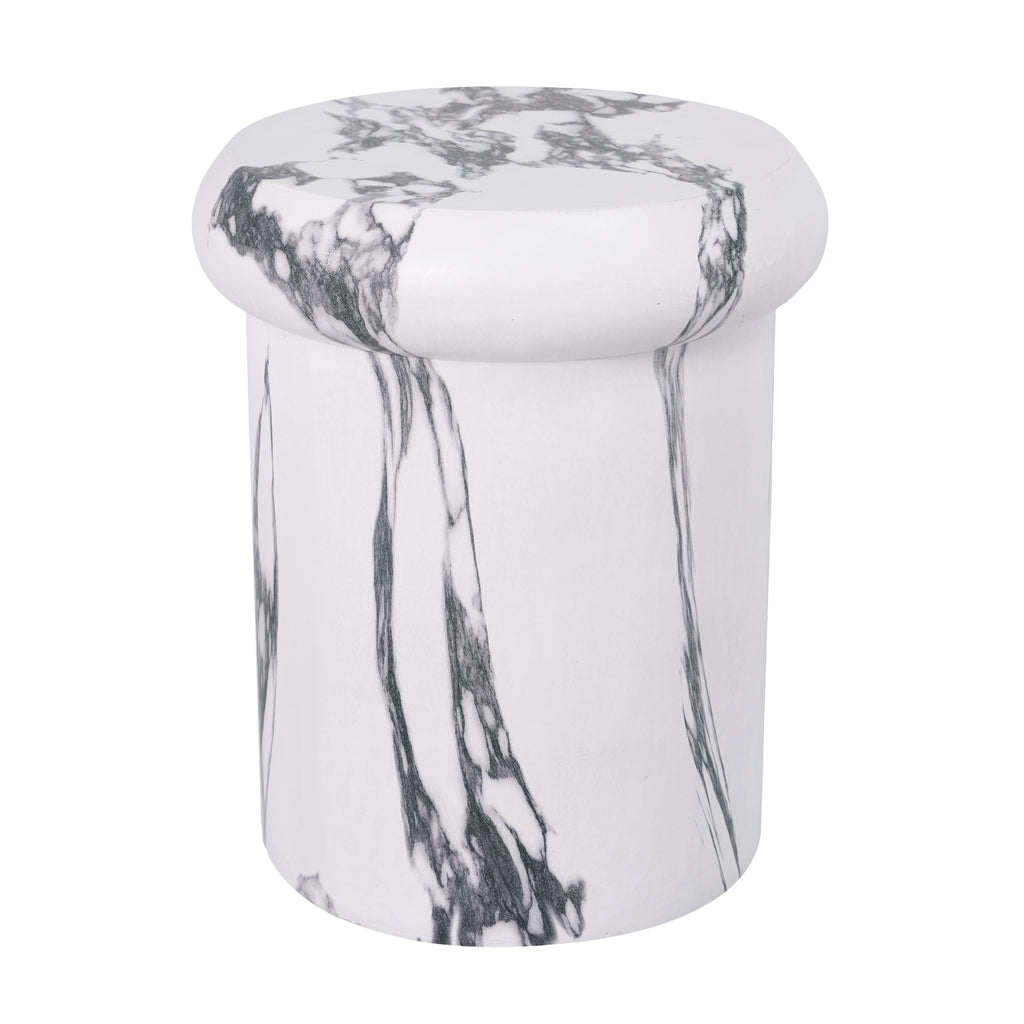 18.11"H Sculptural MGO Side Table