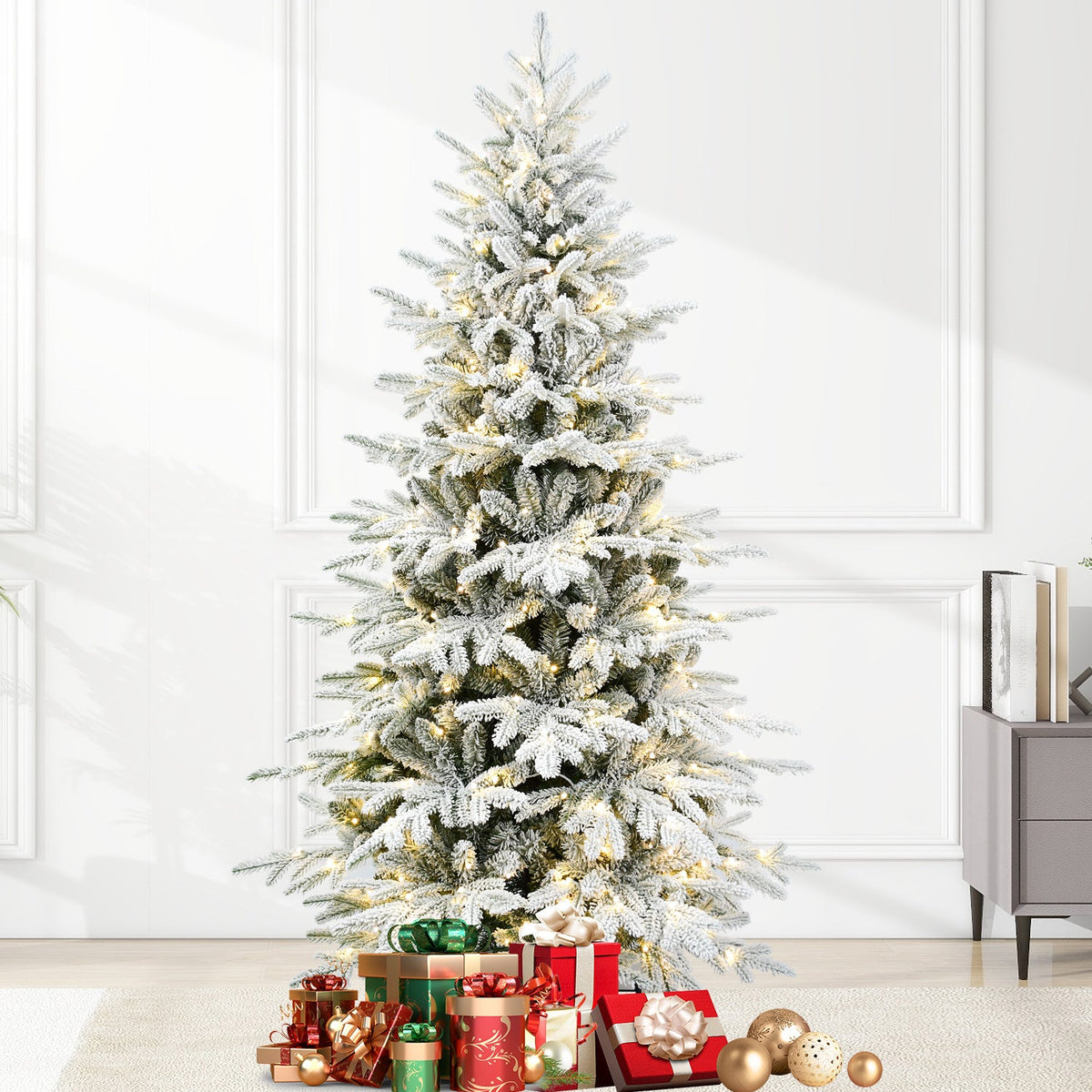 5FT PE+PVC Flocked Artificial Christmas Tree